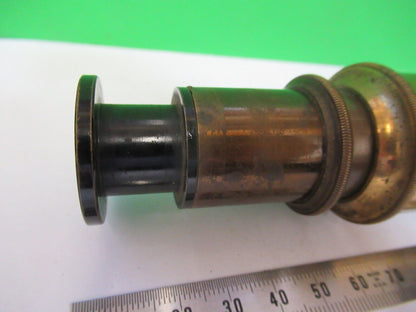 RARE CARL ZEISS JENA ANTIQUE BRASS TUBUS MICROSCOPE PART AS PICTURED #W5-B-02