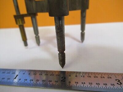 ANTIQUE BRASS SPHEROMETER LENS OPTICS METER MICROSCOPE PART AS PICTURED &8M-A-04