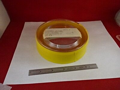 OPTICAL FLAT COATED DICHROIC MIRROR 1/10 WAVE ZERODUR LASER OPTICS AS IS #80-04