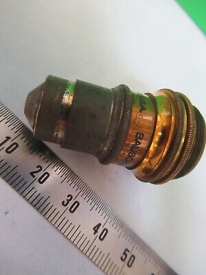 ANTIQUE BAUSCH LOMB BRASS 1.9mm OBJECTIVE MICROSCOPE PART AS PICTURED &Z1-A-30