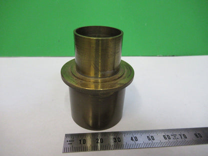 ANTIQUE BRASS EYEPIECE ADAPTER ENGLAND MICROSCOPE PART AS PICTURED &R6-A-16