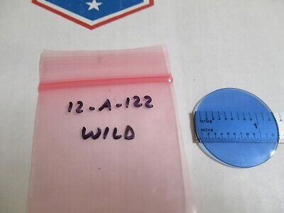 WILD HEERBRUGG SWISS BLUE CLEAR FILTER MICROSCOPE PART OPTICS &12-A-122