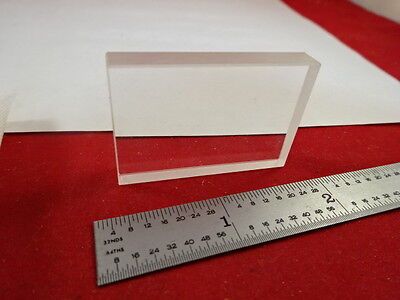 OPTICAL FUSED SILICA GLASS SLAB OPTICS AS IS #M2-B-17