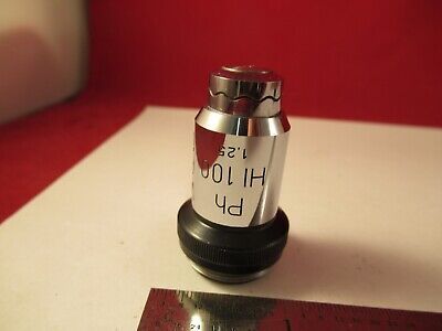 WILD HEERBRUGG SWISS 100X PH PHASE OBJECTIVE MICROSCOPE PART AS PICTURED FT-6-27