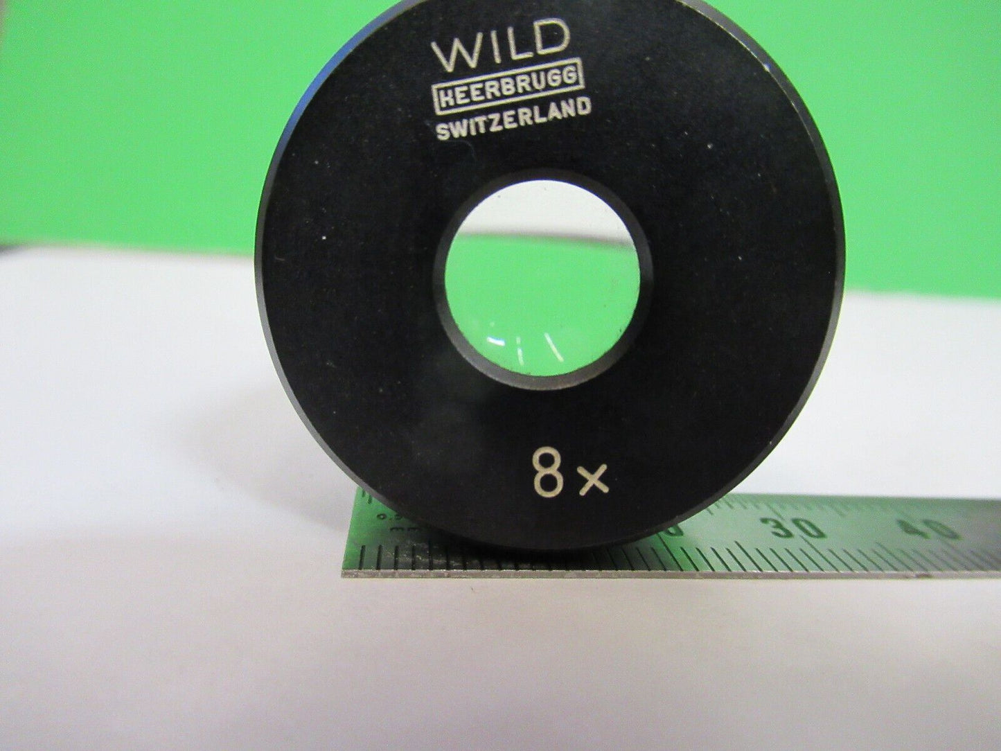 WILD HEERBRUGG SWISS 8X EYEPIECE 30mm LENS MICROSCOPE PART AS PICTURED #S9-B-11