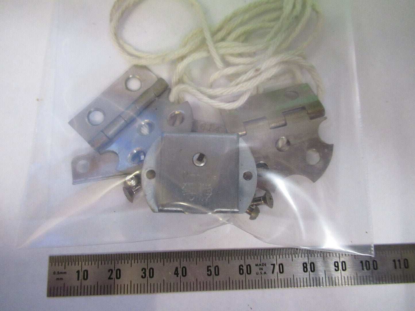 BAUSCH LOMB LOCK + KEY+ HINGES  ASSEMBLY MICROSCOPE PART AS PICTURED #R9-B-22