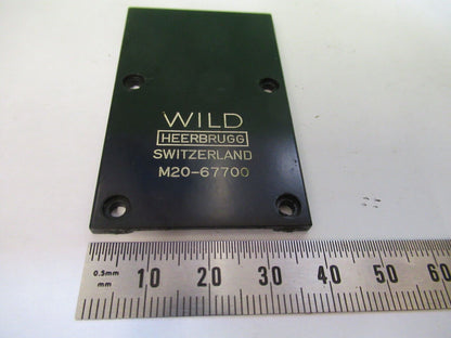 WILD SWISS M20 PLATE STAGE MICROSCOPE PART AS PICTURED R8-A-61