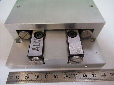 ALM HUGE 6" BY 4" LINEAR SLIDE POSITIONING FIXTURE OPTICS AS PICTURED &Z9-A-41