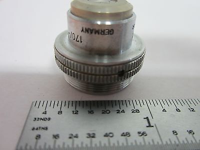 MICROSCOPE PART OBJECTIVE LEITZ GERMANY 3.5X OPTICS AS IS BIN#K2-20