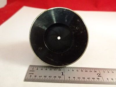 MICROSCOPE PART CONDENSER DIAPHRAGM IRIS OPTICS AS IS B#R5-A-20