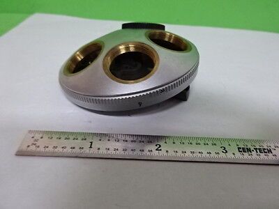 MICROSCOPE PART LEITZ GERMANY SM-LUX NOSEPIECE AS IS BIN#8M-D-07