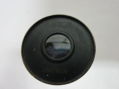 MICROSCOPE PART EYEPIECE UNITRON Ke10x  OPTICS AS IS BIN#K2-25