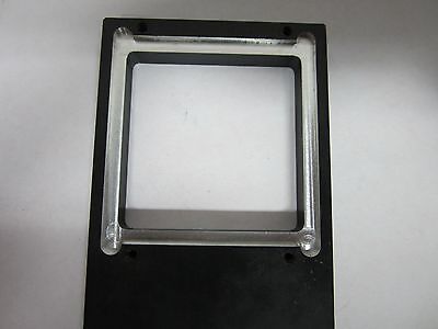 OPTICAL ALUMINUM FIXTURE FOR SQUARE FILTER LASER OPTICS AS IS BIN#J9