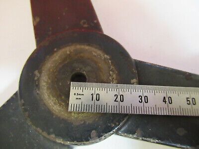 ANTIQUE BAUSCH LOMB BRASS TRIPOD BASE FRAME MICROSCOPE PART AS PICTURED cB7-A-27