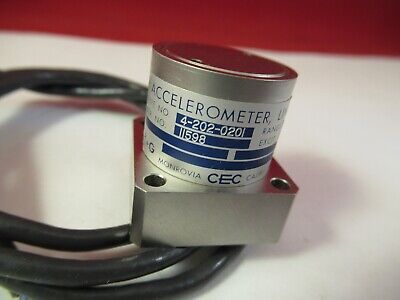 CEC LINEAR ACCELEROMETER 4-202-0201 RANGE 100 G's SENSOR VIBRATION TEST &94-B-03