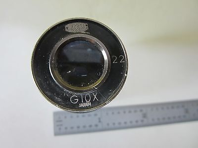 MICROSCOPE EYEPIECE OLYMPUS G10X FAIR CONDITION OPTICS AS IS BIN#31-B-24