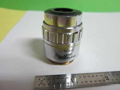 FOR PARTS MICROSCOPE OBJECTIVE OLYMPUS NEOPLAN 10X chips on OPTICS BIN#5B-97