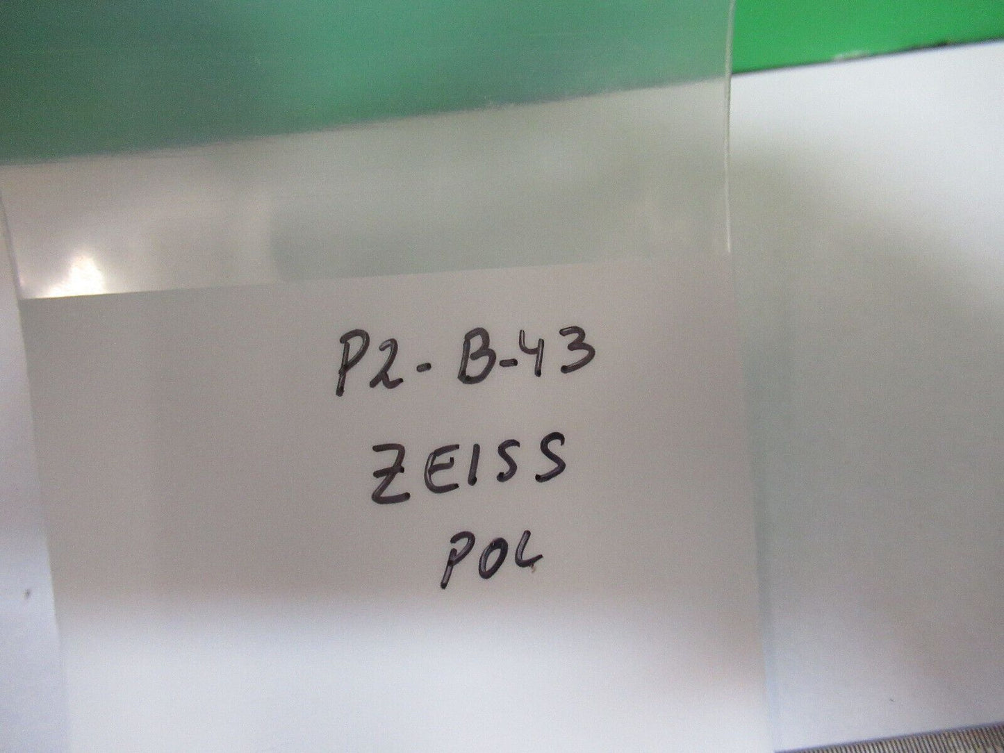 ZEISS LAMBDA SLIDE POL OPTICS POLARIZING MICROSCOPE PART AS PICTURED P2-B-43