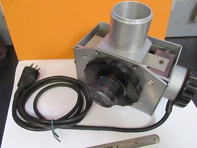 REICHERT AUSTRIA LAMP ASSEMBLY MICROSCOPE PART OPTICS AS PICTURED &14-FT-35