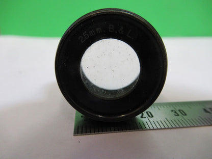 BAUSCH LOMB 25mm EYEPIECE OPTICS MICROSCOPE PART AS PICTURED P2-B-37