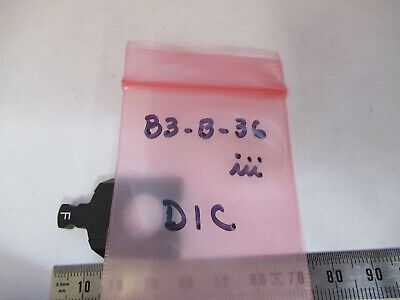 MOUNTED NOMARSKI F DIC PRISM LENS OPTICS MICROSCOPE PART AS PICTURED &B3-B-36