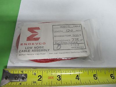 MEGGITT ENDEVCO ACCELEROMETER CABLE 3090C 500F VIBRATION SENSOR AS IS BIN#R7