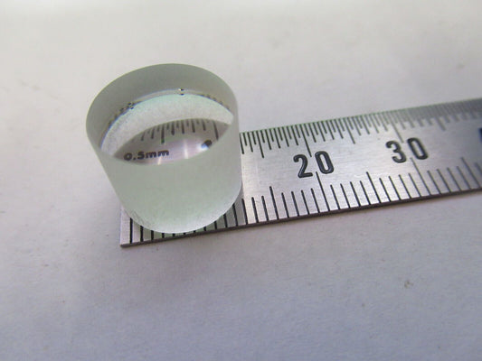 OPTICAL THICK LENS CONVEX CONCAVE CYLINDER OPTICS AS PICTURED &H3-B-56