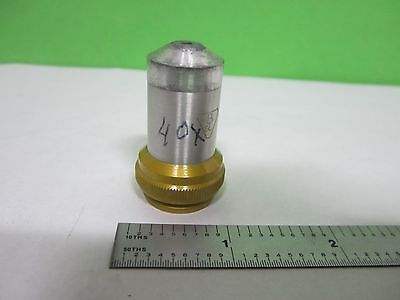 FOR PARTS MICROSCOPE PART OBJECTIVE ALUMINUM BAUSCH LOMB 40X OPTICS BIN#S8-14