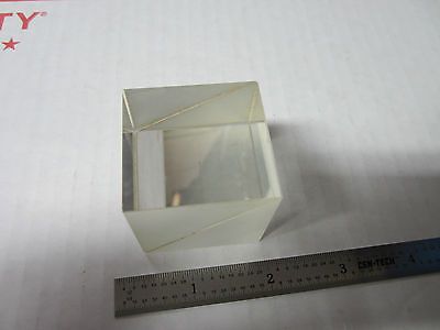 OPTICAL BEAM SPLITTER [chipped on corner] LASER OPTICS xi BIN#4V-02