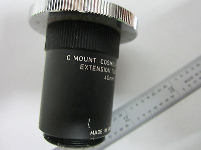 MICROSCOPE PART LENS X15 EXTENDER FUJINON ZOOM CAMERA ADAPTER OPTICS BIN#M9-07