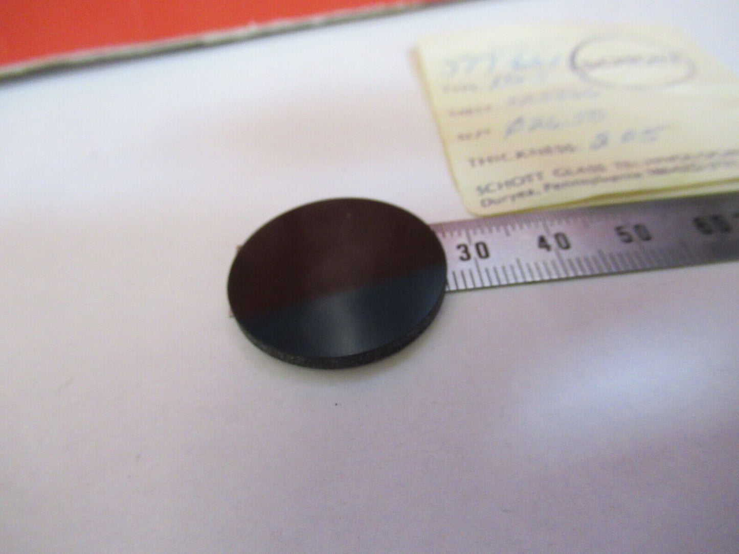 OPTICAL SCHOTT GLASS FILTER NG-3 DARK OPTICS AS PICTURED G4-A-30