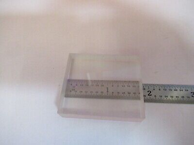 OPTICAL SQUARE GLASS BLOCK FROSTED POLISH DULL SIDES OPTICS AS PICTURED &B9-A-21