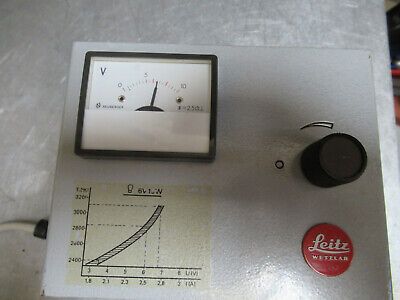 LEITZ WETZLAR GERMANY LAMP POWER SUPPLY 301-211.001 MICROSCOPE AS PICTURED #TD-2