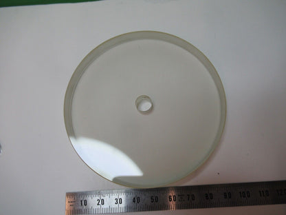 OPTICAL PLANO CONCAVE + HOLE for laser sensor MIL OPTICS AS PICTURED &83-B-42