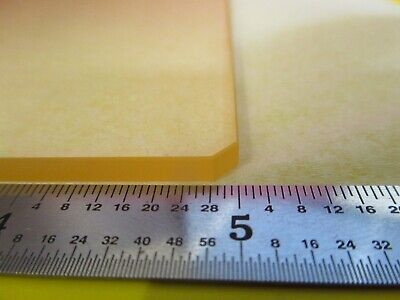 OPTICAL COHERENT COATED FLAT PLATE RARE GLASS OPTICS AS PICTURED &FT-6-130