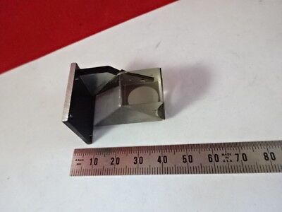 MOUNTED GLASS PRISM UNKNOWN MAKER MICROSCOPE PART AS PICTURED #5-A-55