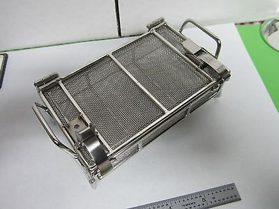 STAINLESS STEEL MESH CONTAINER CLEANING LASER OPTICS  BIN#L2-SQ