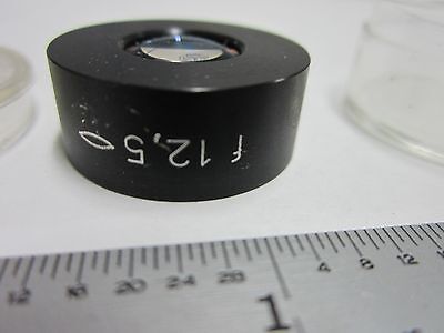 OPTICAL BI CONVEX LENS FL 12.5 LASER OPTICS AS IS  BIN#Q9-16