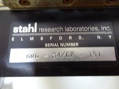 FOR PARTS MICROSCOPE STAGE MICROMETER TABLE STAHL SRL AS PICTURED AS IS #TC-1