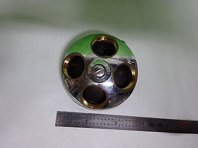 MICROSCOPE PART LEITZ WETZLAR GERMANY NOSEPIECE for OPTICS AS IS BIN#2B-E-03