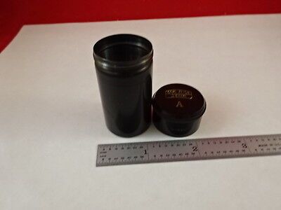 EMPTY ANTIQUE BRASS MICROSCOPE OBJECTIVE CONTAINER CARL ZEISS JENA AS IS N5-A-18