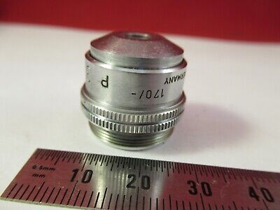 LEITZ GERMANY POL OBJECTIVE 3.5X /170 OPTICS MICROSCOPE PART AS PICTURED 8-A-80