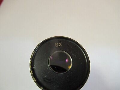 VINTAGE 6X ANTIQUE OCULAR EYEPIECE MICROSCOPE PART OPTICS AS PICTURED &FT-6-48