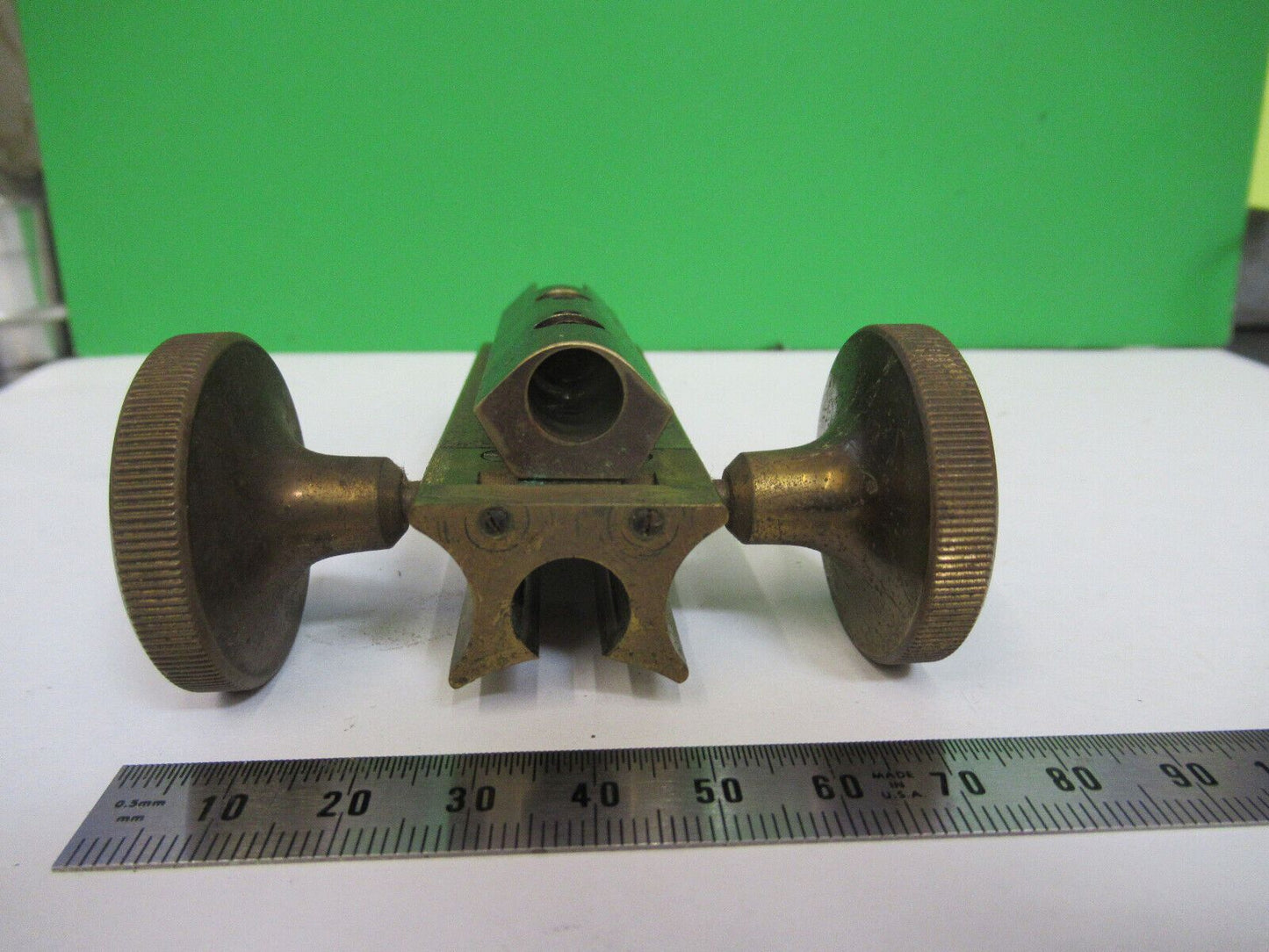 CARL ZEISS JENA ANTIQUE BRASS TUBUS HOLDER MICROSCOPE PART AS PICTURED #W5-B-05