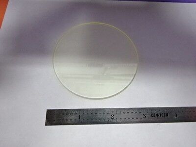 YELLOW ROUND GLASS WAFER WINDOW OPTICAL LASER OPTICS AS PICTURED &AB-53