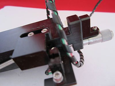 OPTICAL FIXTURE POSITIONER MICROMETER AS IS LASER OPTICS  BIN #7C