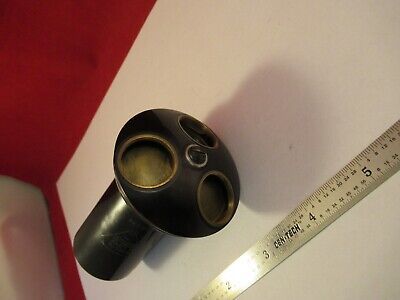 ANTIQUE BRASS BAUSCH LOMB TUBUS + NOSEPIECE MICROSCOPE PART AS PICTURED &Q5-A-56