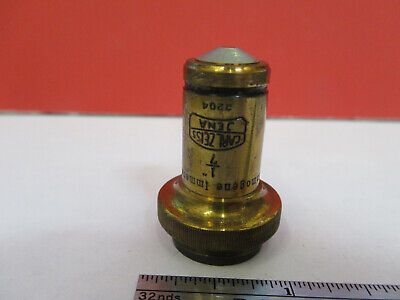 ANTIQUE CARL ZEISS GERMANY OBJECTIVE 50 MICROSCOPE PART AS PICTURED &8Z-A-128