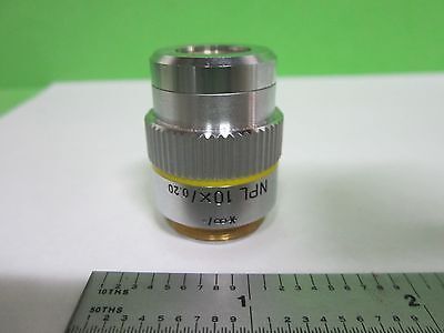 MICROSCOPE PART OBJECTIVE LEITZ GERMANY NPL 10X INFINITY OPTICS AS IS BIN#V1-08