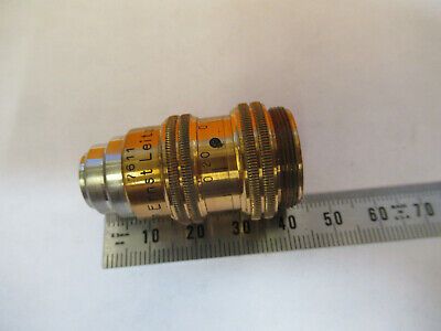 ANTIQUE BRASS LEITZ OBJECTIVE RARE APO LENS MICROSCOPE PART AS PICTURED 8Y-A-112